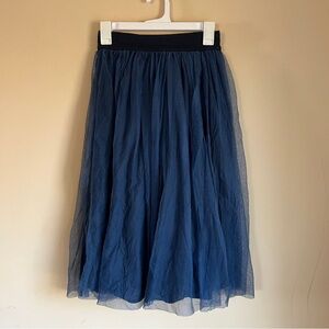 Roberto Collina Tulle Navy Skirt